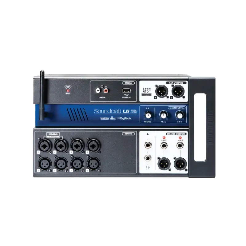 Mesa Digital Soundcraft Ui12 12 Canais com Controle Wi-Fi