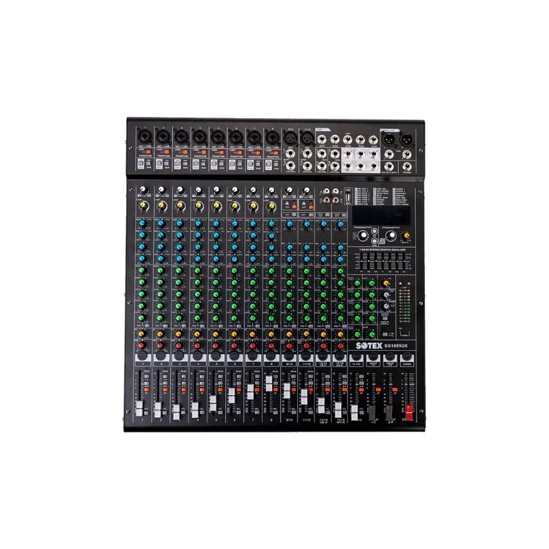 Mesa de Som Sotex SG1605UX 16 Canais 5 Aux USB Bluetooth