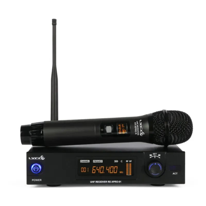 Microfone Sem Fio Lyco UHXPRO-01M UHF 1 Bastão